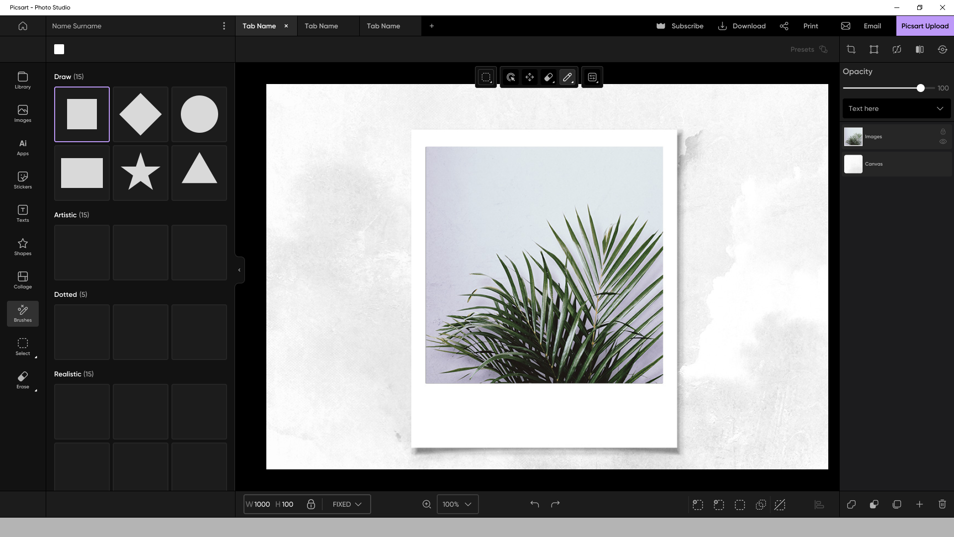 Previous mode-based interface